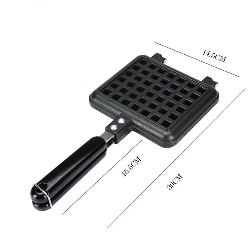 Антипригарная форма для приготовления вафель квадратная Железная машина