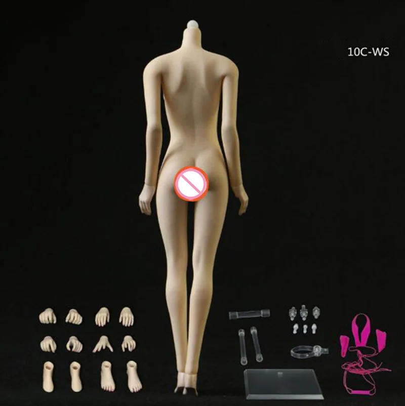

In Stock 1/6 Normal Style Super Flexible Seamless Middle Bust Body with Detachable/No Detachable Foot Figure Body