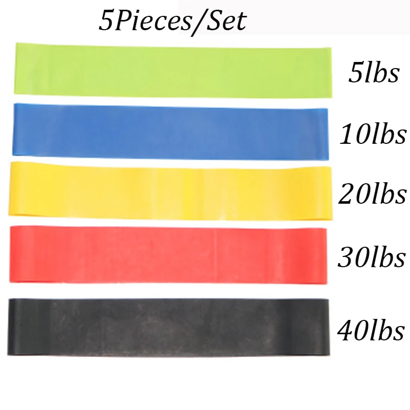 Эластичная лента из латекса 5 уровней сопротивления|Эспандеры| |