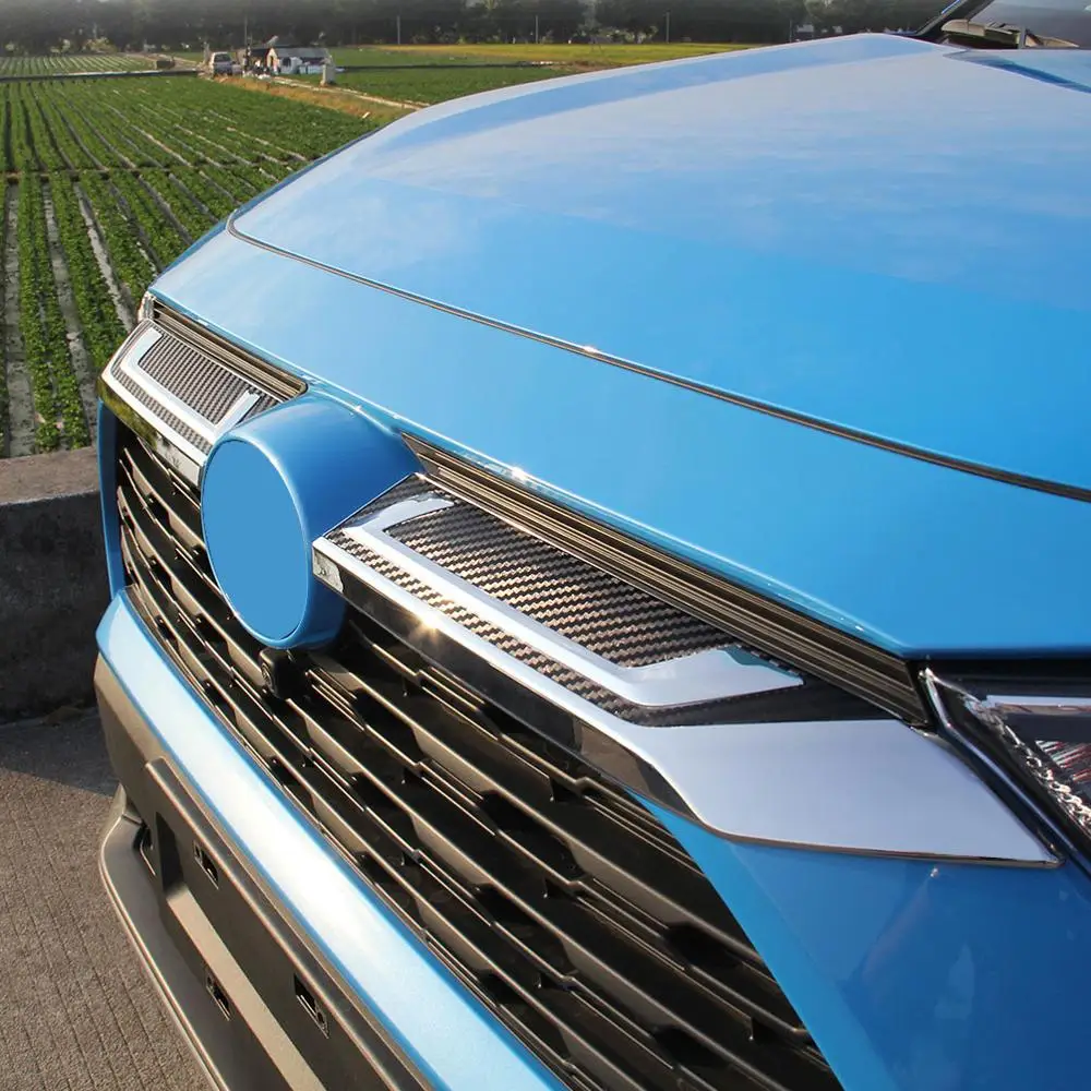 ABS Chroemd или черный углерода передняя решетка отделка сетка крышка для Toyota RAV4 RAV 4 XA50