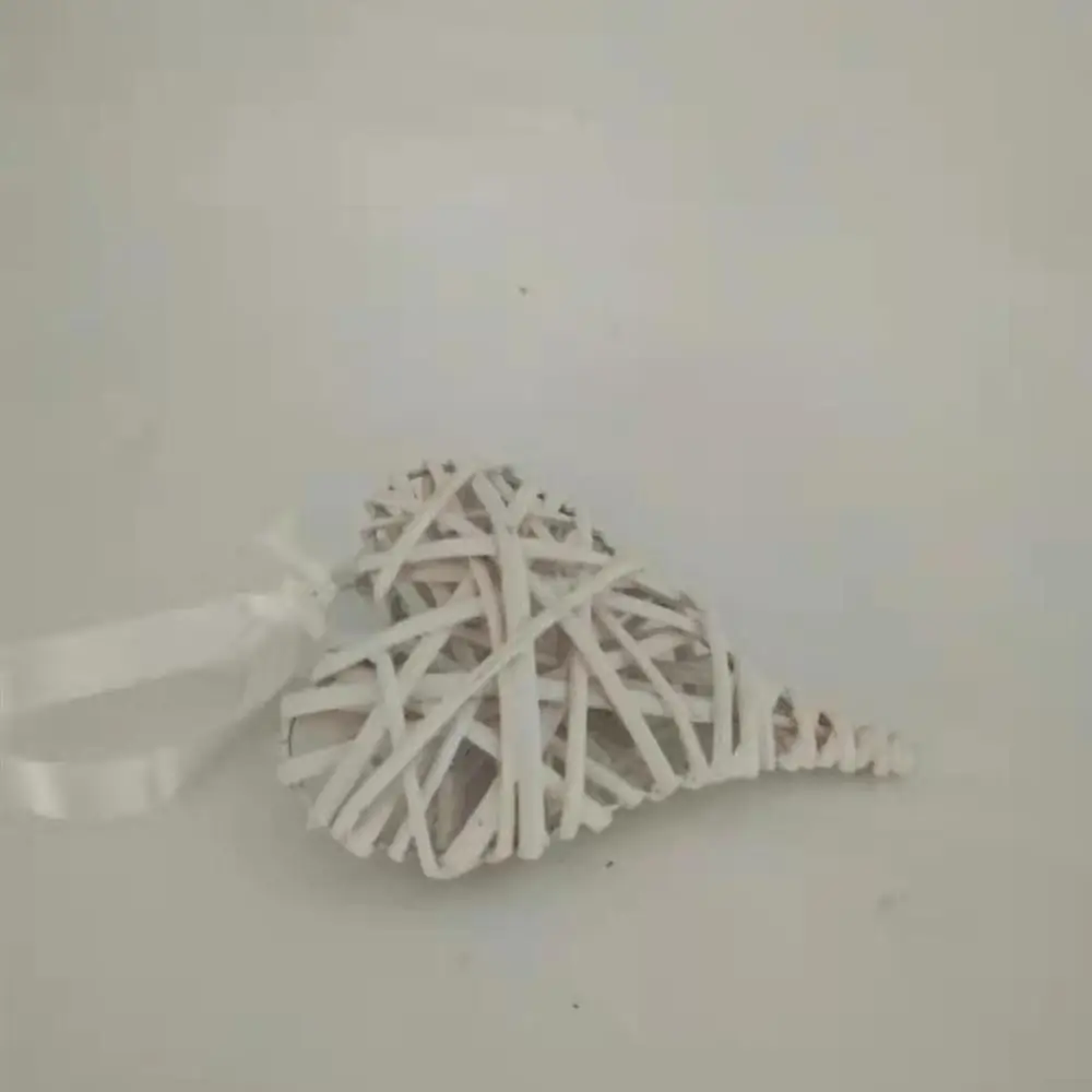 10 шт. плетеные подвесные сердца с красивой лентой белого цвета свадебное