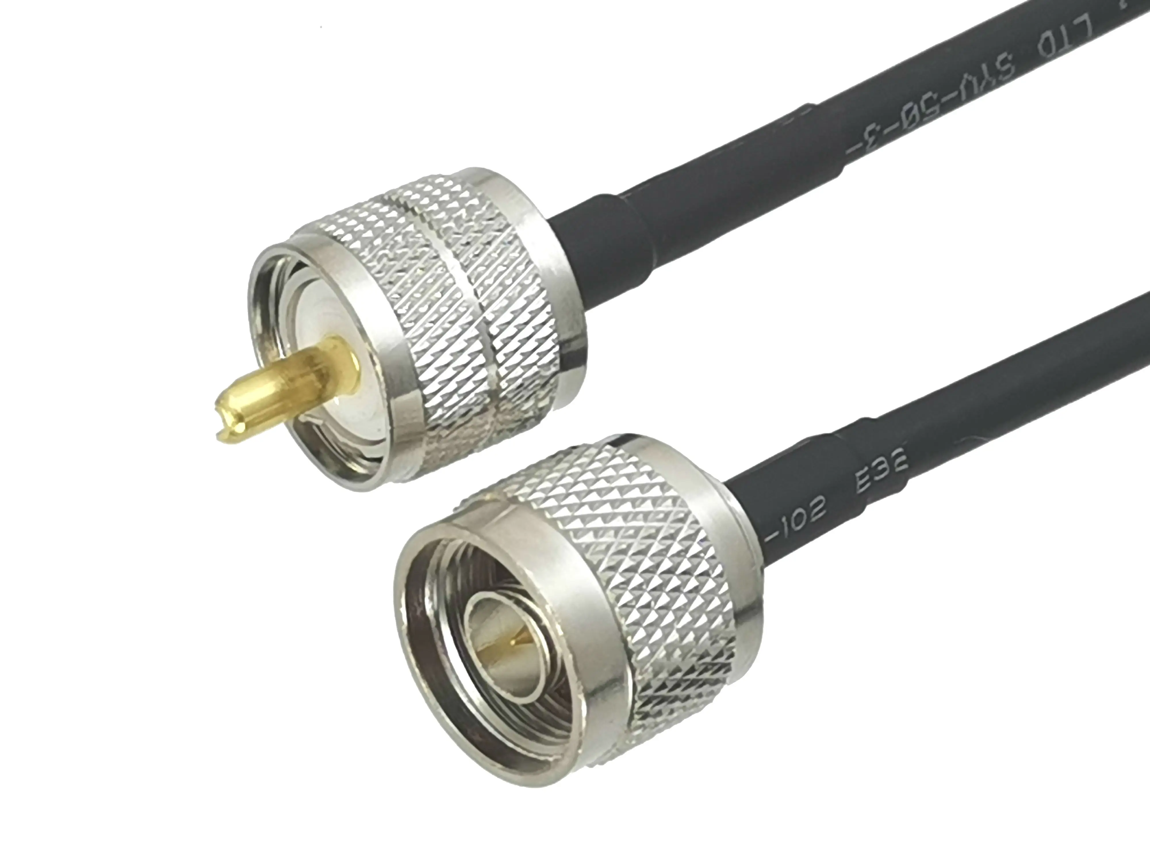 1 шт. RG58 UHF PL259 штекер к N Разъем RF Коаксиальная зеркальная радиоантенна 6 дюймов ~ 40
