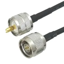 1 шт. RG58 UHF PL259 штекер к N Разъем RF Коаксиальная зеркальная