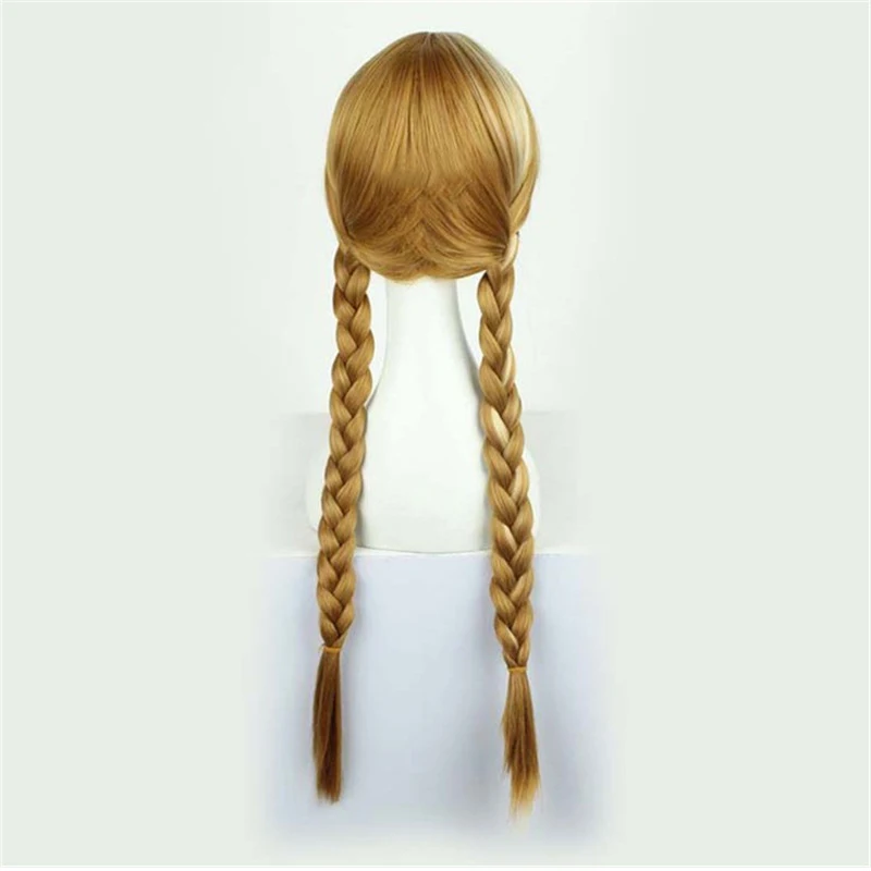 Cosplay Wig Halloween Carnival Princess Long Braid Silver White Synthetic Christmas Hair Bands | Детская одежда и обувь