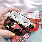 Чехол для AirPods 2 1 Pro, силиконовый чехол для беспроводных наушников, матовый черный