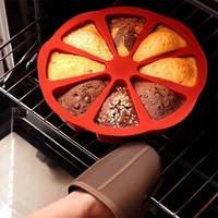 8 holes triangle cake kitchen baking mold toast diy bread cake pastry pizza silicone bakeware dough tools for home dessert shop