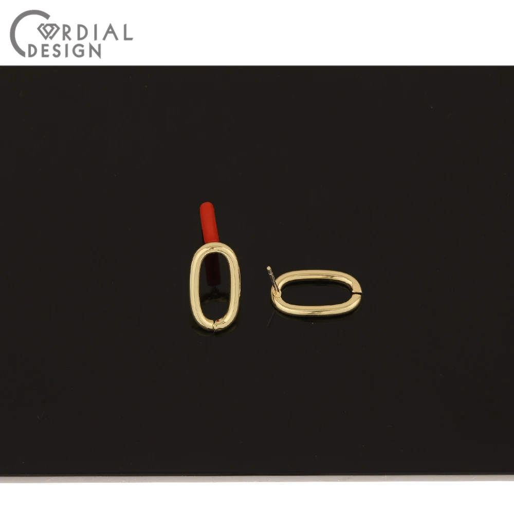 

Cordial Design 100Pcs 9*17MM Jewelry Accessories/Earrings Stud/Oval Loop Shape/DIY Making/Hand Made/Jewelry Findings & Component