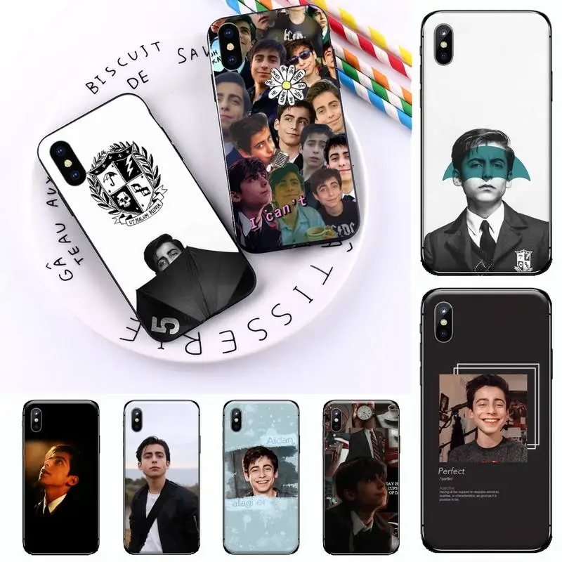 Aidan Gallagher Number Five art luxury design Phone Case shell for iPhone 11 12 mini pro XS MAX 8 7 6 6S Plus X 5S SE 2020 XR