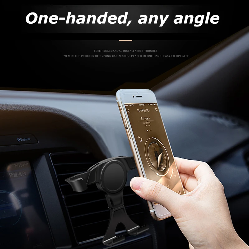 Olhveitra Gravity Air Vent Автомобильный держатель для мобильного телефона iPhone 11 Pro 7 8 OnePlus