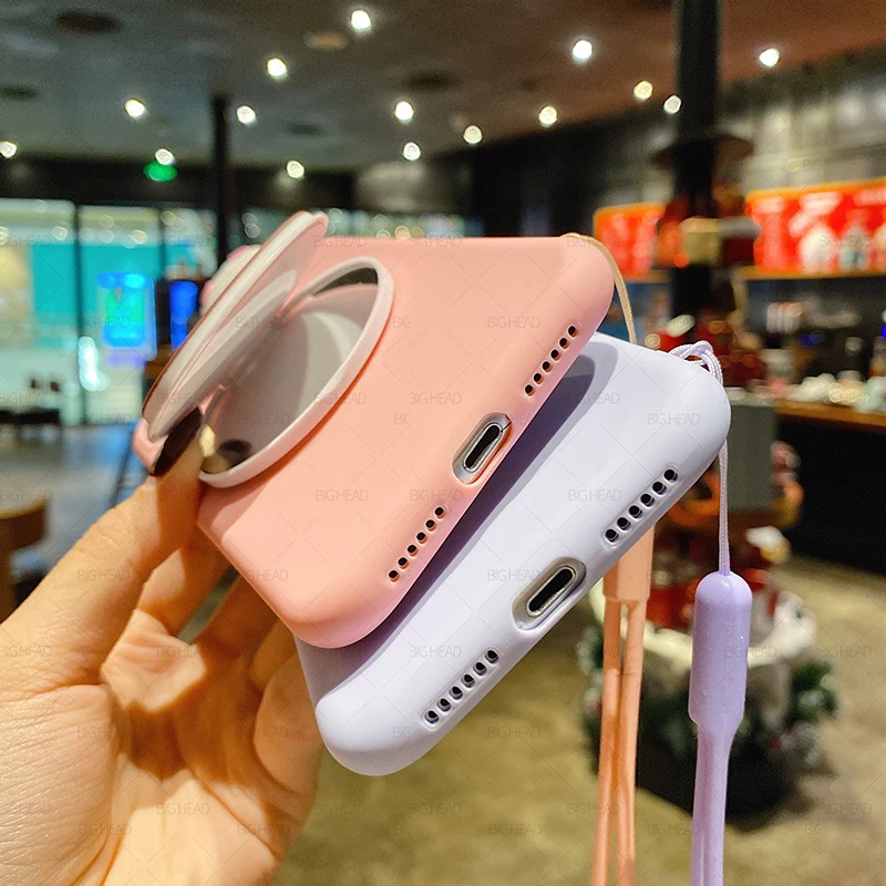 Чехол для Xiaomi Redmi 9A 9C 8A 8 7A 7 6A 6 5A 5 Plus 4A 4X Note 9S 9 8T Pro мультяшный зеркальный мягкий