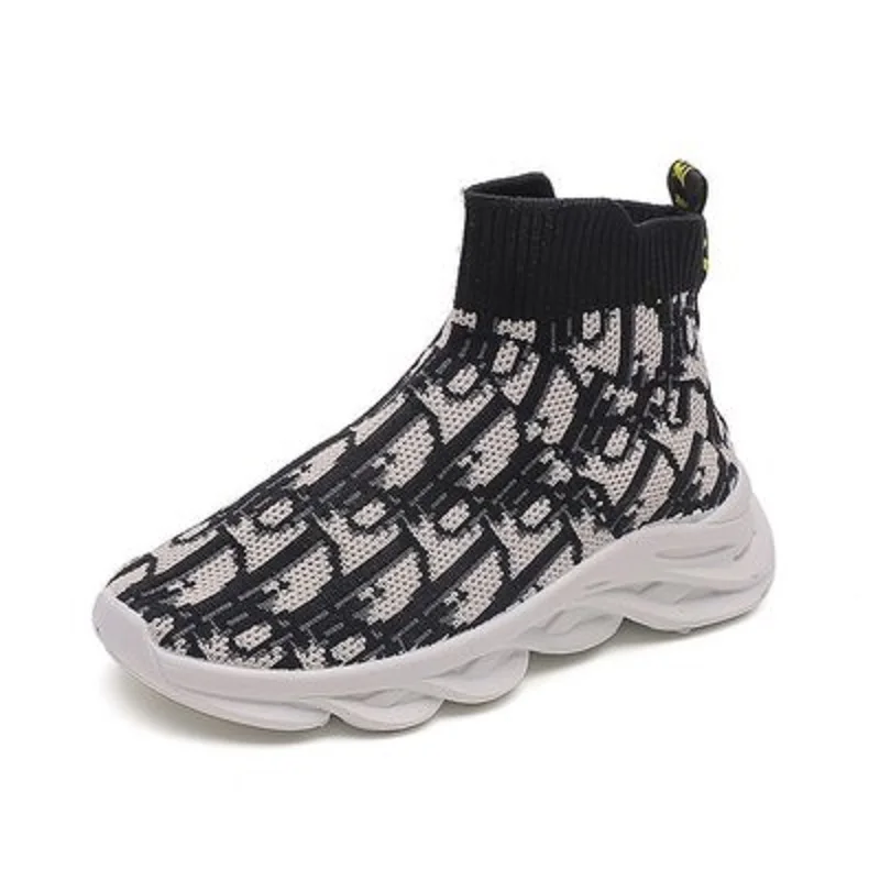 

New Spring Summer Child Sock Sneakers High Top Breathable Sports Running Shoes Kids Lightweight Toddlers Boys Shoes