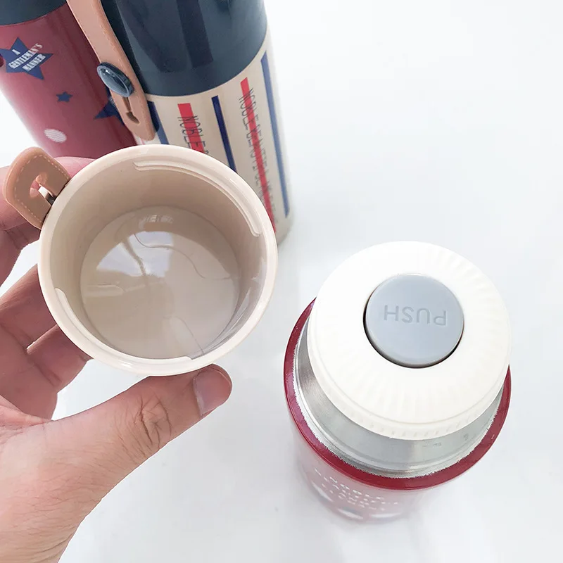 FUNBAKY термо чашка из нержавеющей стали в британском стиле с ручкой двойными