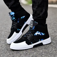 skateboard mens sneakers outdoor sport shoes high top fashion breathable shoes thick bottom casual camouflage running shoes men
