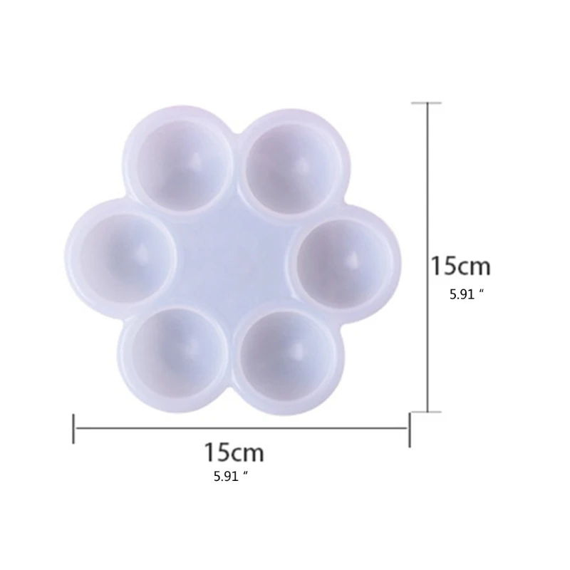 

New 6 Holes Eggs Storage Box Epoxy Resin Mold Jewelry Earrings Organizer Case Silicone Mould DIY Crafts Ornaments Casting Tools