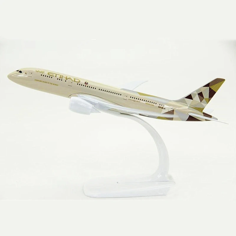 18 см Boeing B787 Etihad модель самолета из металлического сплава самолет модель игрушечный самолет детский подарок коллекционная