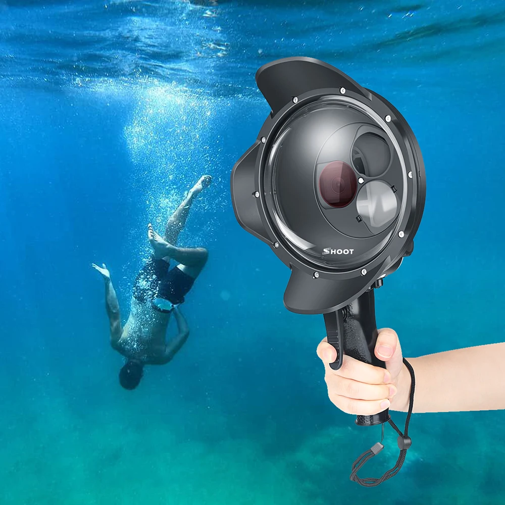 Съемка для GoPro Hero 7 6 5 черный Водонепроницаемый купол портовый фильтр переключаемый купол чехол с триггером для GoPro 7 6 5 Аксессуары
