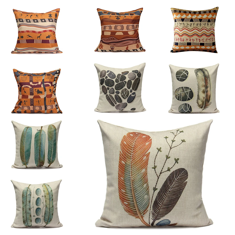 Акция! Рождественская винтажная льняная наволочка для диванной подушки | Дом и