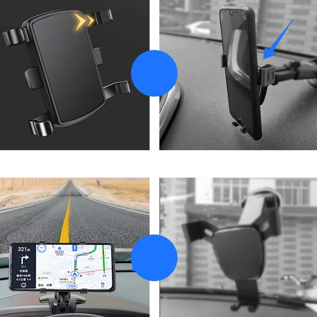 

Car Phone Holder Car Dashboard Mount Cell Mobile Phone Holder Gps Bracket Stand 360 Non-Slip Auto Product Car Accessories