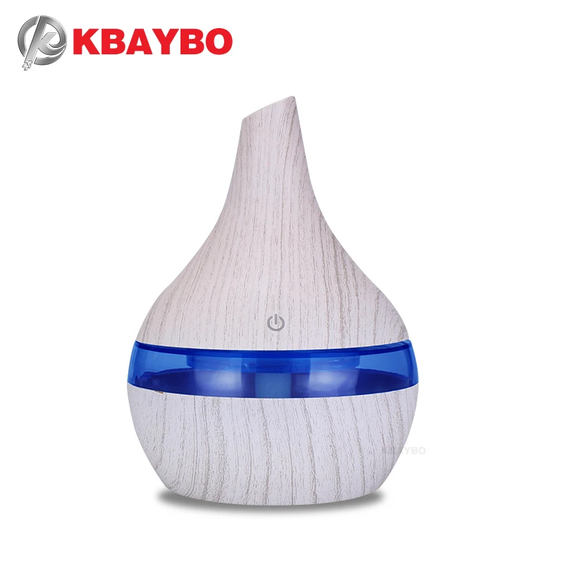 

KBAYBO 300ml essential oil diffuser USB air humidifier with essential lavender lemongrass Rosemary oils aroma strong mist maker