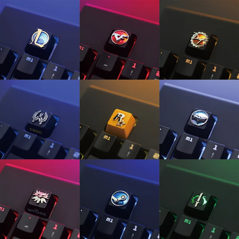 KeyStone Keycap 1 шт. рельефная игра с 3d-фильмом тема из алюминиевого сплава