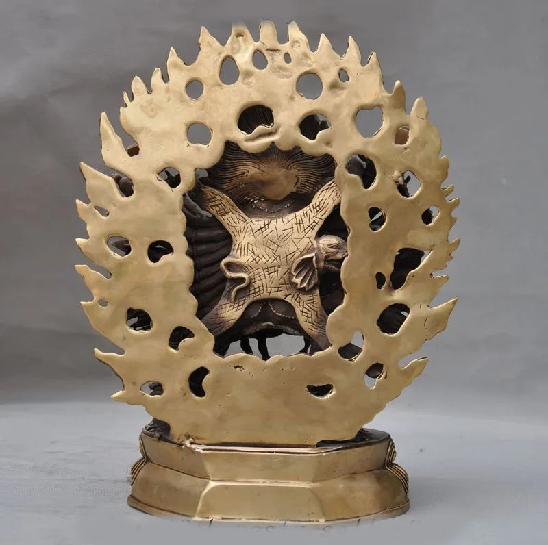 

christmas Tibet Tantra Buddhism Fane Bronze 1000 Arms Vajravarahi Kalachakra Buddha Statue New Year