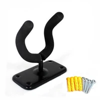 1 pcs guitar hanger hook holder easy to install metal wall mount stand rack bracket display fits most guitar with screws