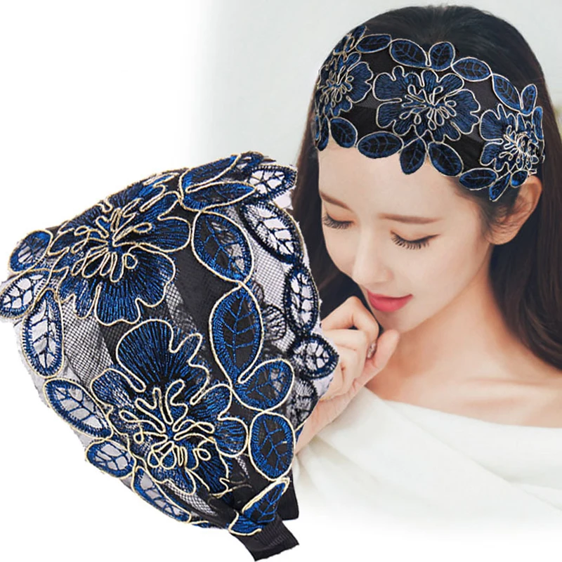 

2021 New Women Headband Hollow Flower Retro Hairbands For Women Girl Hair Band Elegant Hair Accessories Handmade Head Hoop Bezel