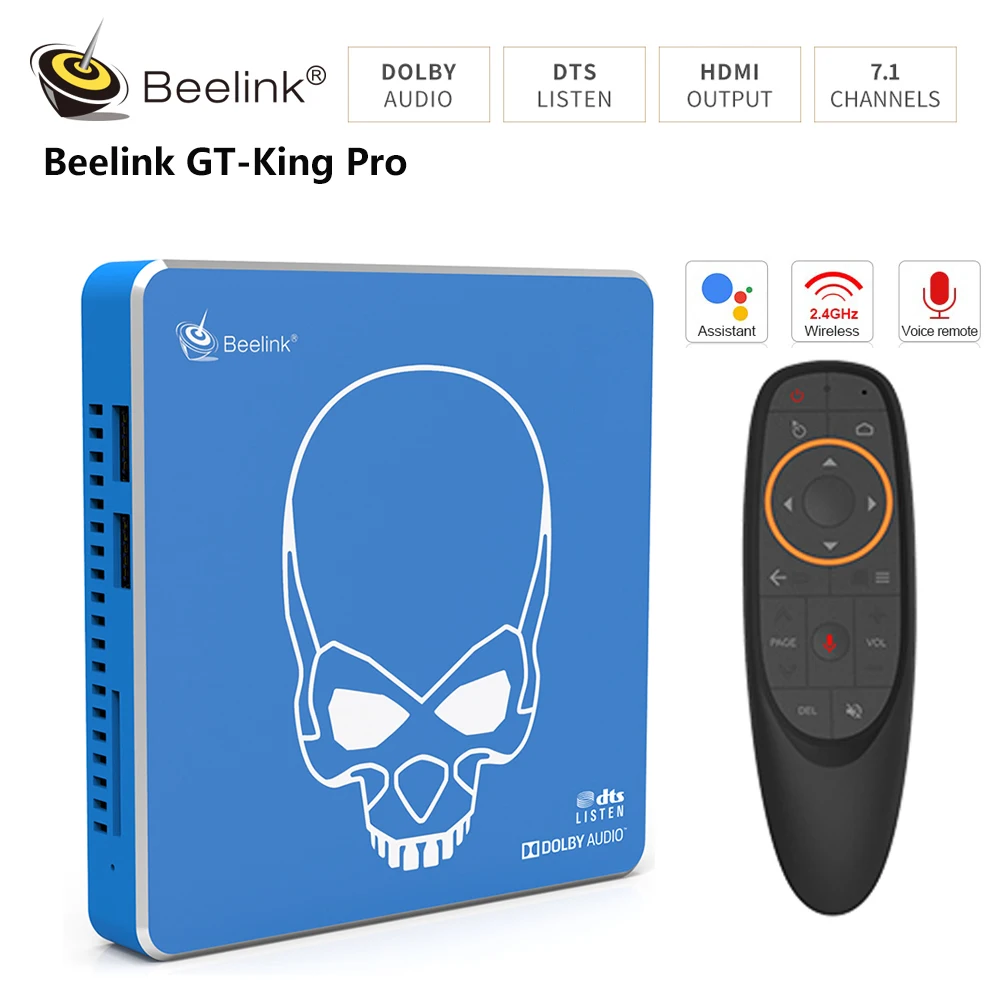 Beelink GT King Pro Android 9 0 Amlogic S922X H 4 Гб 64 hi fi звук 4K ТВ коробка с Dolby аудио голосовой пульт