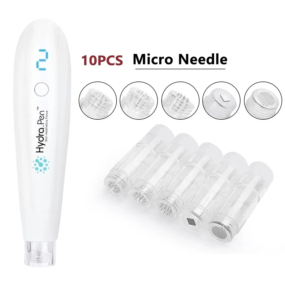 

Hydrapen Needles 12pins with 0.25mm 0.5mm 1.0mm needle length round nano Hydra pen H2 microneedling Cartridge