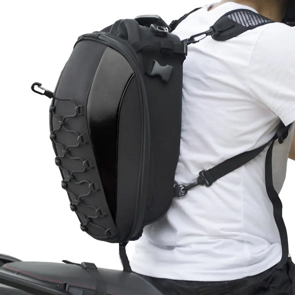 

20L Universal Motorcycle Bag Polyester Saddle Bags Waterproof Moto Fuel Tank Rear Seat Tail Bag Multi Purpose Helmet Backpack