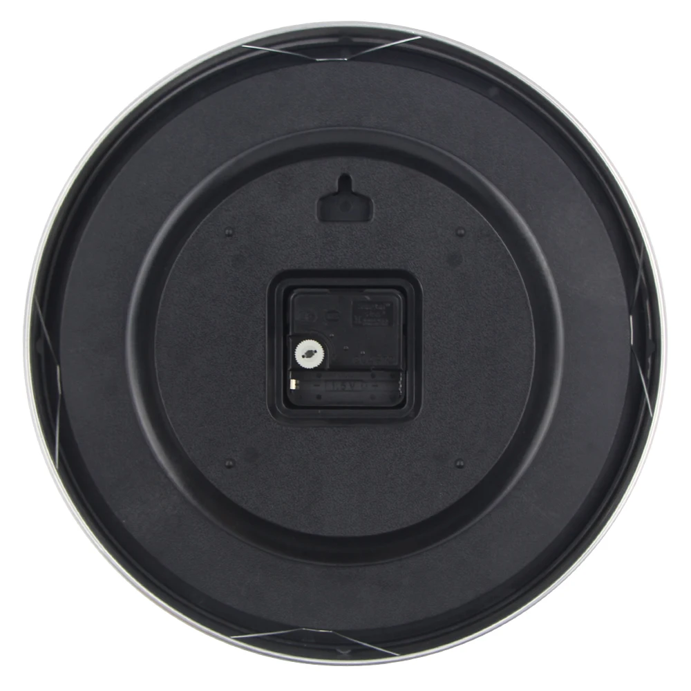 

Modern Silent Wall Clock Non Ticking 12 Inch Excellent Accurate Sweep Movement Silver Aluminum Frame Glass Cove Wall Clocks