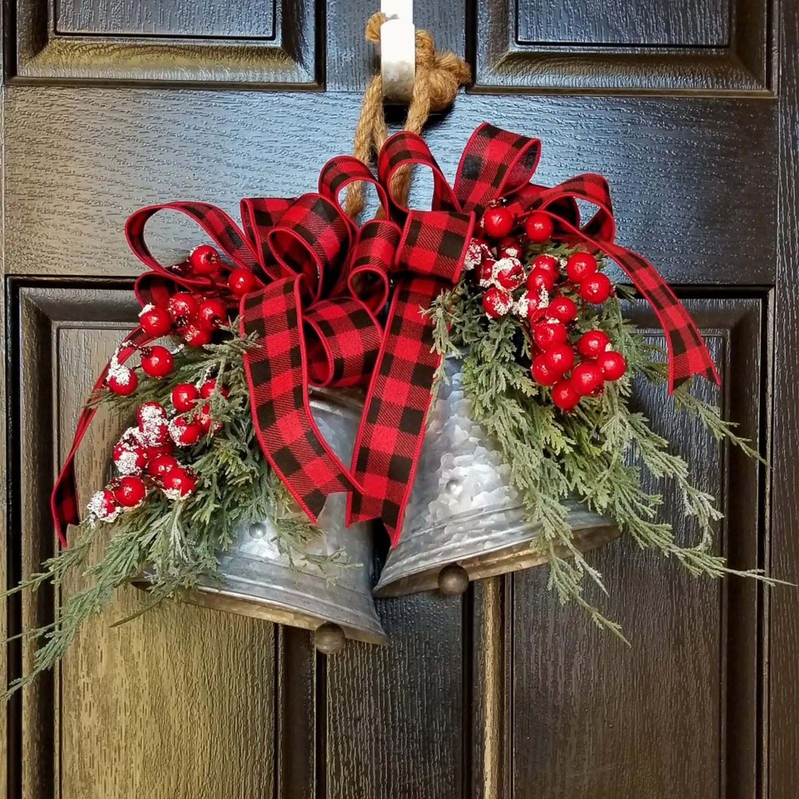

новый год Christmas Bells Large Galvanized Bells Christmas Galvanized Decor Navidad Christmas Decorations For Home