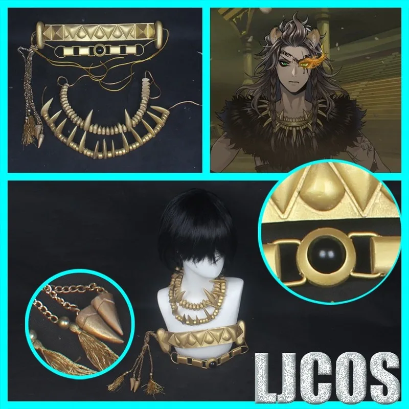 

Плетеная Страна Чудес Leona Kingscholar Savanaclaw косплей ожерелье пояс ручной работы Хэллоуин вечерние карнавал ролевые игры реквизит аксессуар