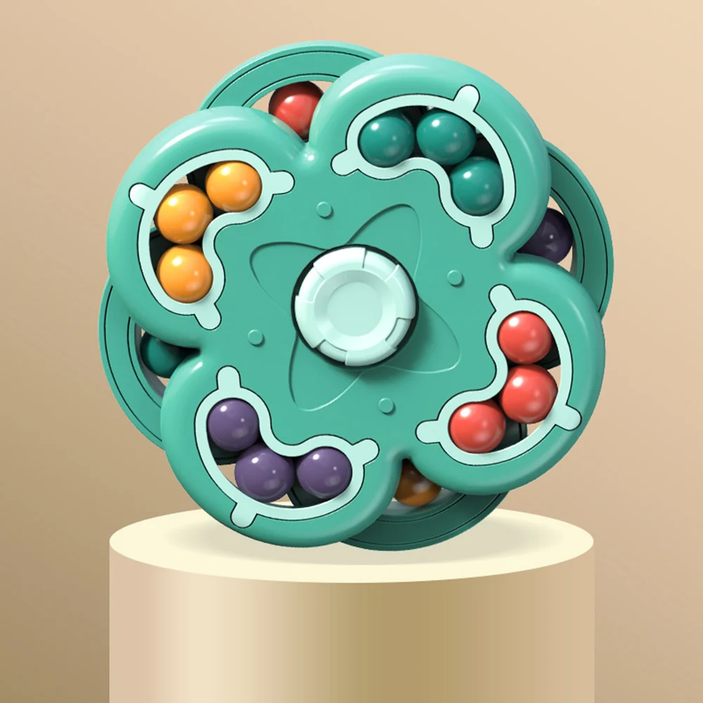 

Rotating Beans Cube Fidget Toy for Adult Kids Bubble Fidget Sensory Toy Autism Special Needs Stress Reliever