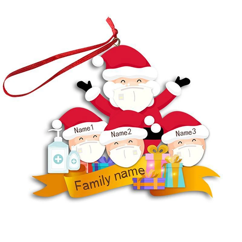 

Quarantine Survivor Personalized Survived Family Ornament 2020 Christmas Holiday Decorations Dropshipping