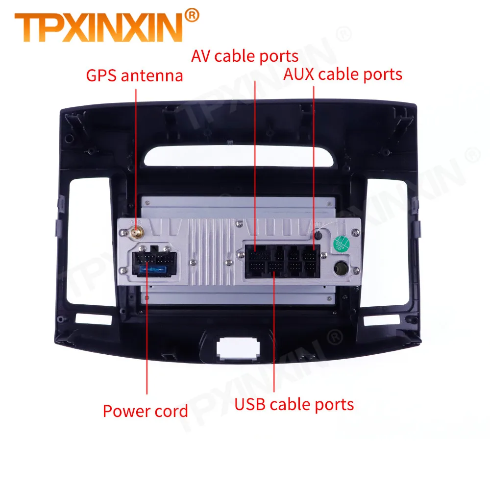 

Wireless Carplay 2 Din Car Android Stereo Receiver For Hyundai Elantra 2008 2009 2010 GPS Radio Audio Recorder Head Unit Player