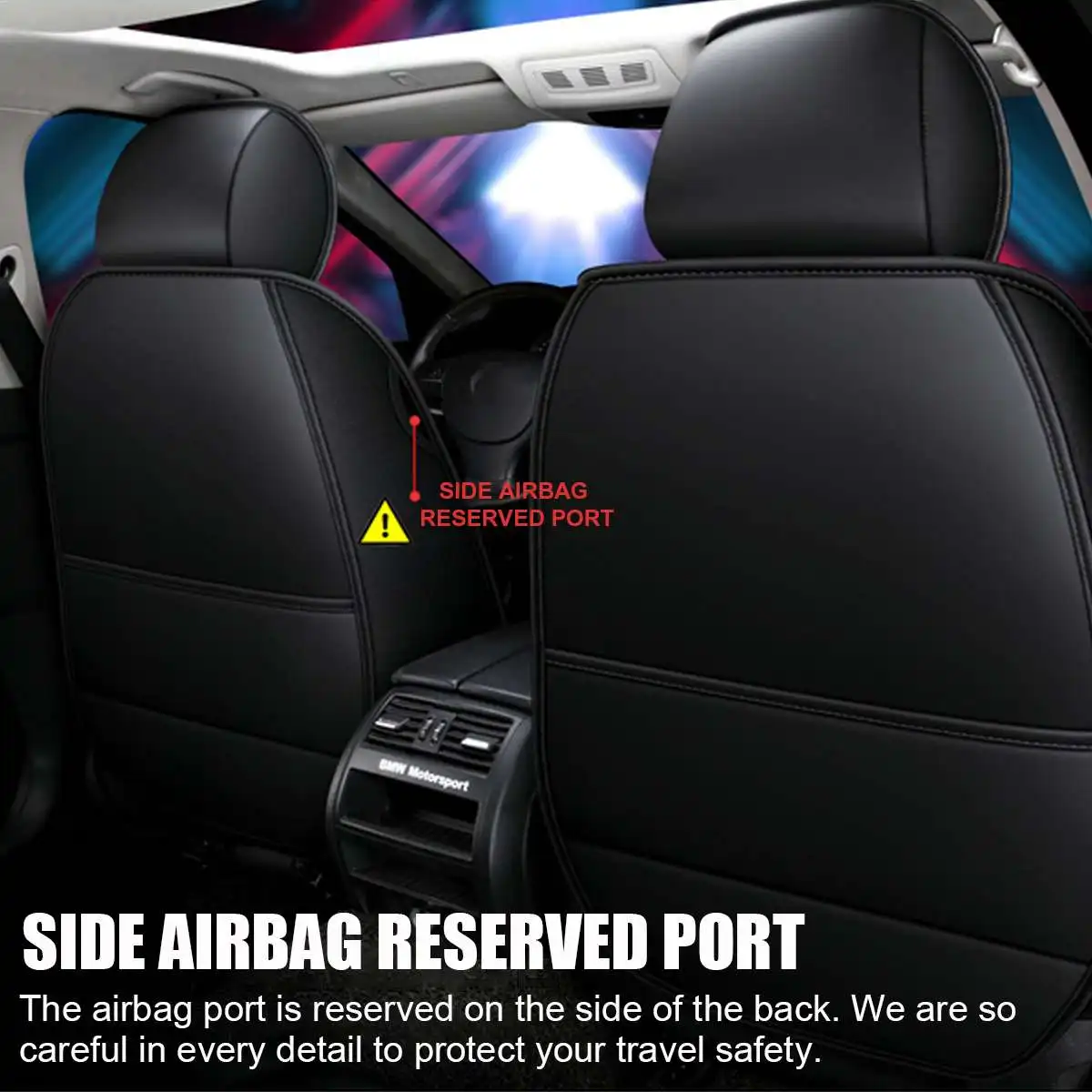 universal 5 seats car seat covers automobiles seat covers protector deluxe pu leather frontrear full set suv truck cushion free global shipping