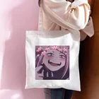 Сумка-шоппер Женская холщовая с принтом, шоппер в стиле ольччан, химико Тога, наплечная сумочка в стиле Харадзюку