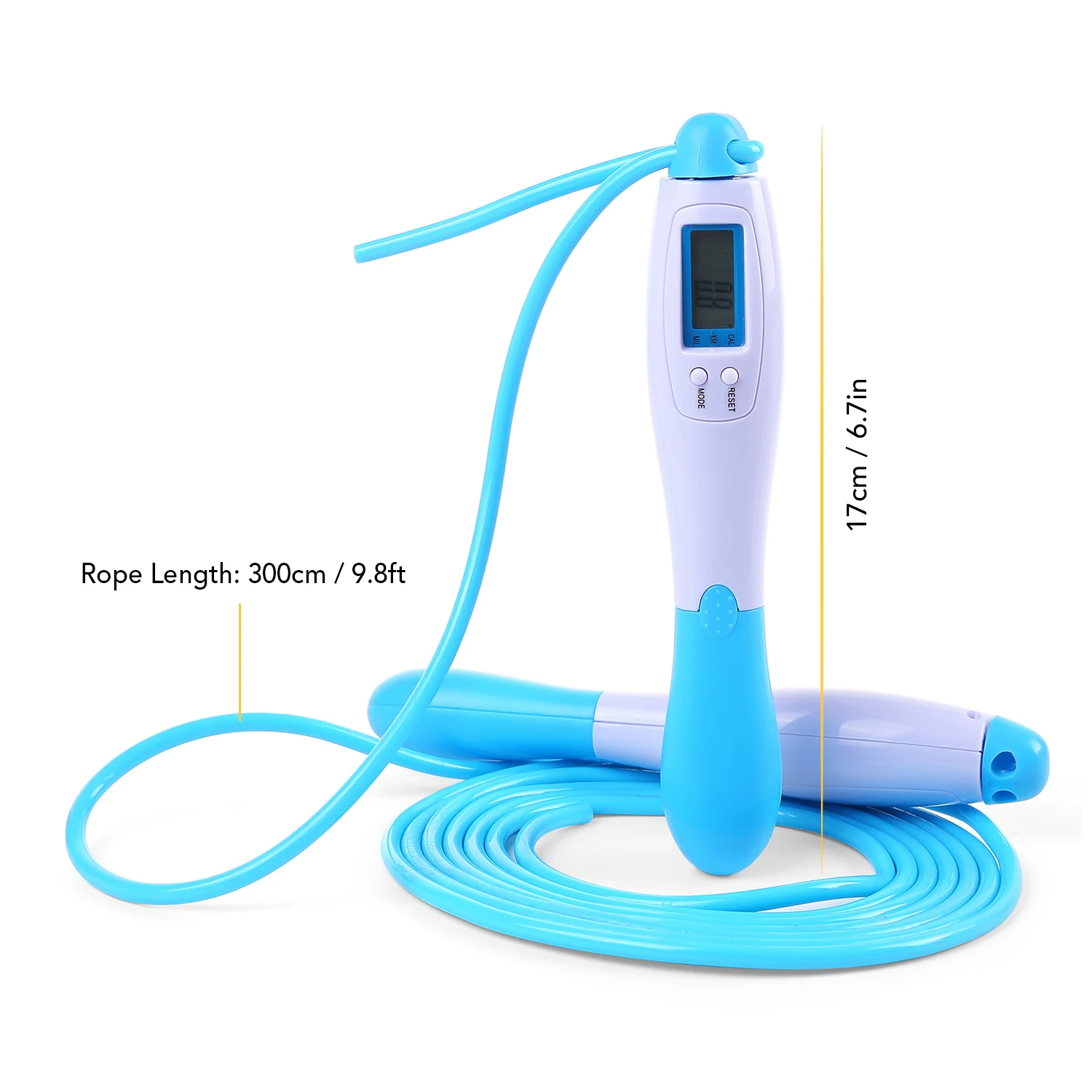 3m Digital Skipping Rope Adjustable Speed Jump Calorie Counter PVC Jumping Ropes Fitness Workout Exercise Fat Burning New | Спорт и