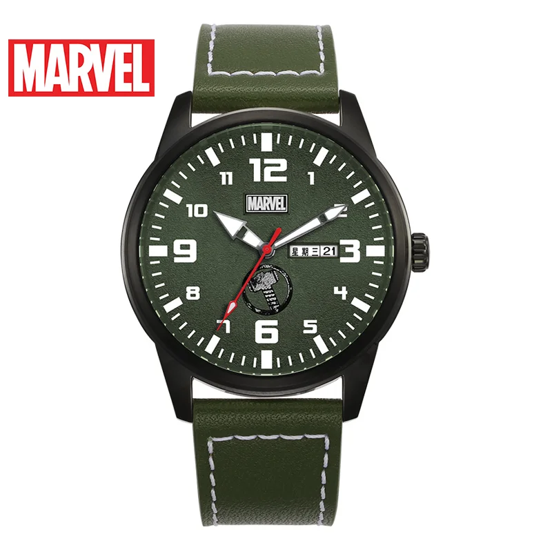 Оригинальные мужские спортивные японские кварцевые наручные часы Disney с Марвел