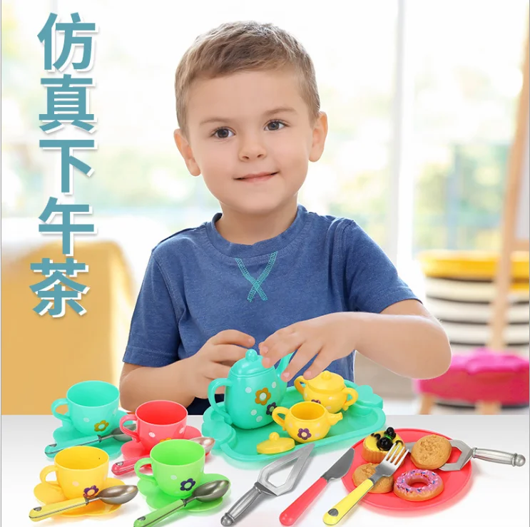 Детский игровой домик кухонный набор столовых приборов имитация