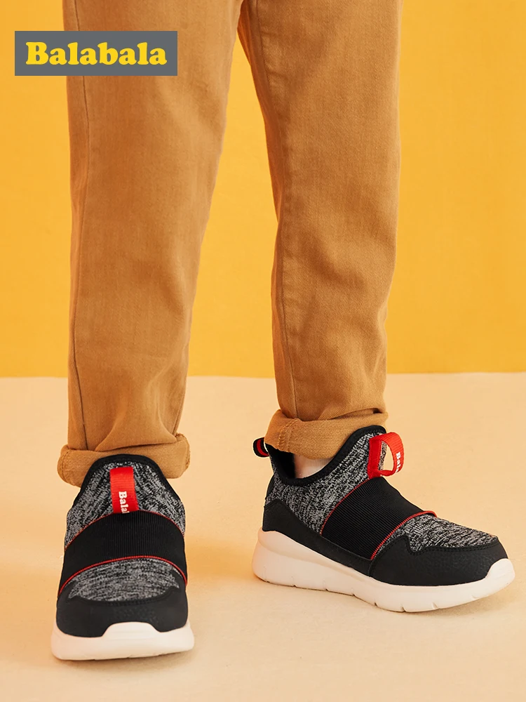 Кроссовки Balabala для мальчиков Детская спортивная обувь Новинка зимы 2019 Обувь