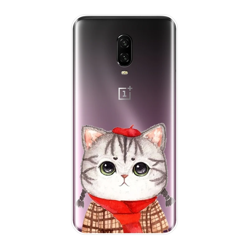 Мягкая задняя крышка для OnePlus 3 3T 5 5T 6 6T чехол телефона из силикона мопс собака