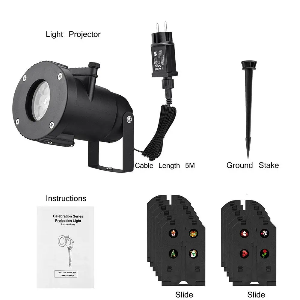 Рождественский лазерный проектор анимационный эффект Крытый/Открытый прожектор