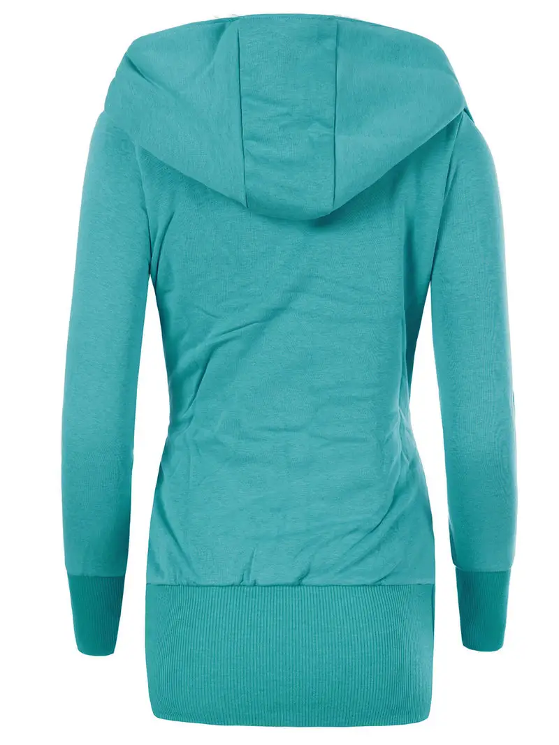 ZOGAA женские парки на молнии однотонное хлопковое теплое шерстяное пальто длинные