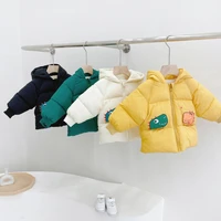 warm winter childrens dinosaur cotton clothes boys and girls out cotton padded clothes parkas