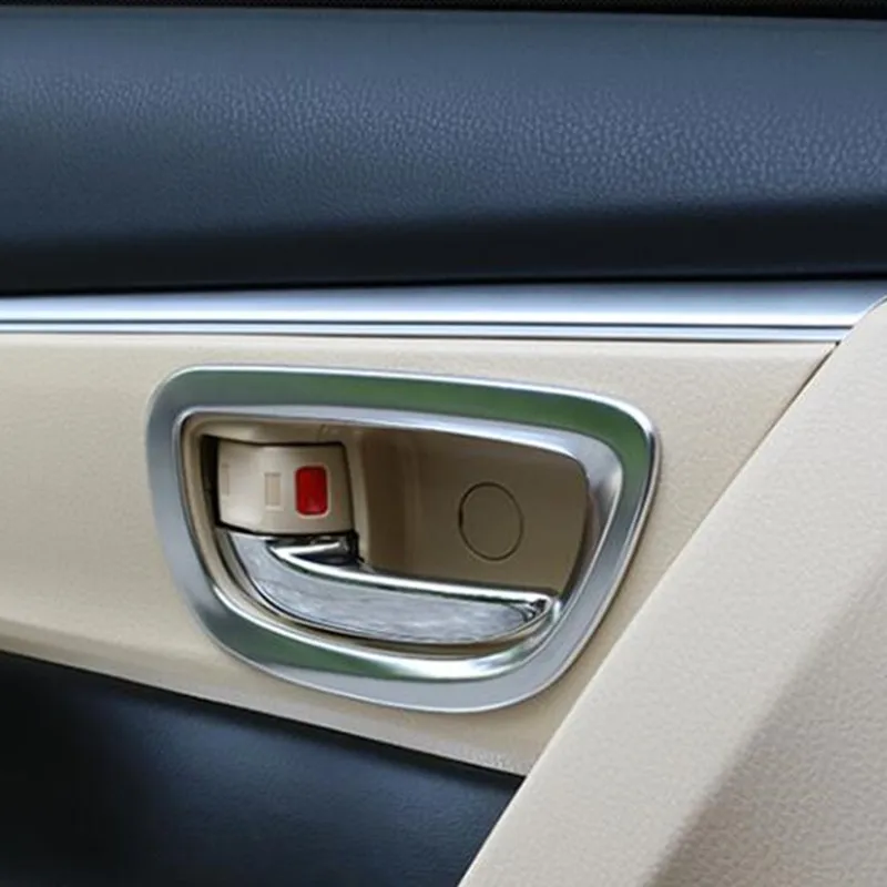 

Auto interior accessories, car inner door handle trim sticker for toyota corolla 2014 2015,ABS chrome