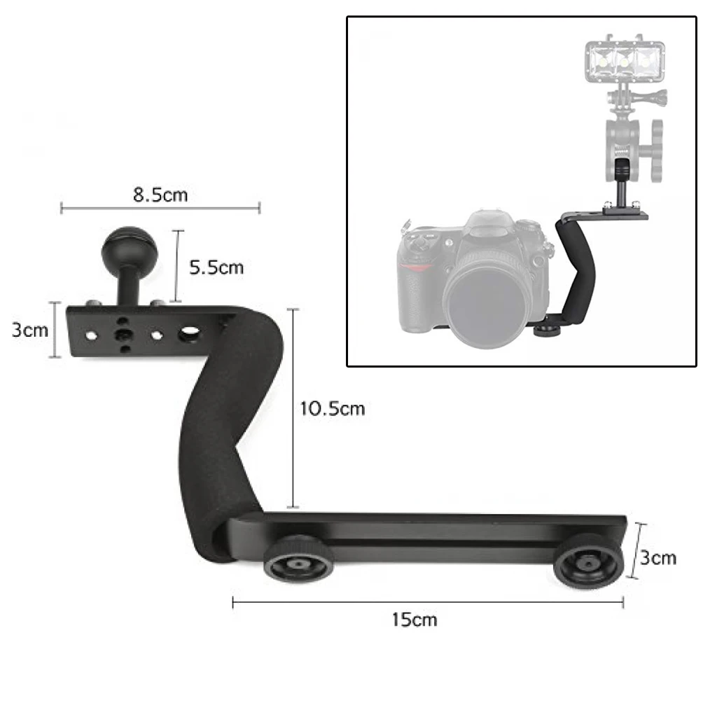 Для GoPro Ручной Стабилизатор лоток для подводного освещения кронштейн дайвинга