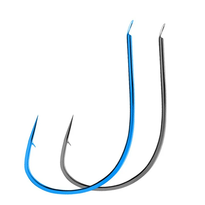 

DYGYGYFZ 100pcs/lot High Carbon Steel Fishing Hooks Gold Black Barbed Hook Fishhooks for Grass Carp Lures Fishing Tackle