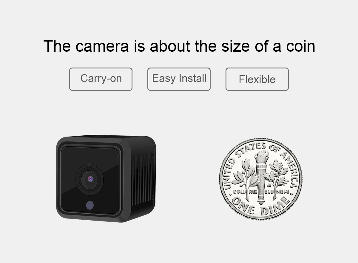 Jooan Mini Batter IP камера HD 1080 P 140 широкоугольный датчик ночного видения Видеокамера в режиме реального времени просмотра